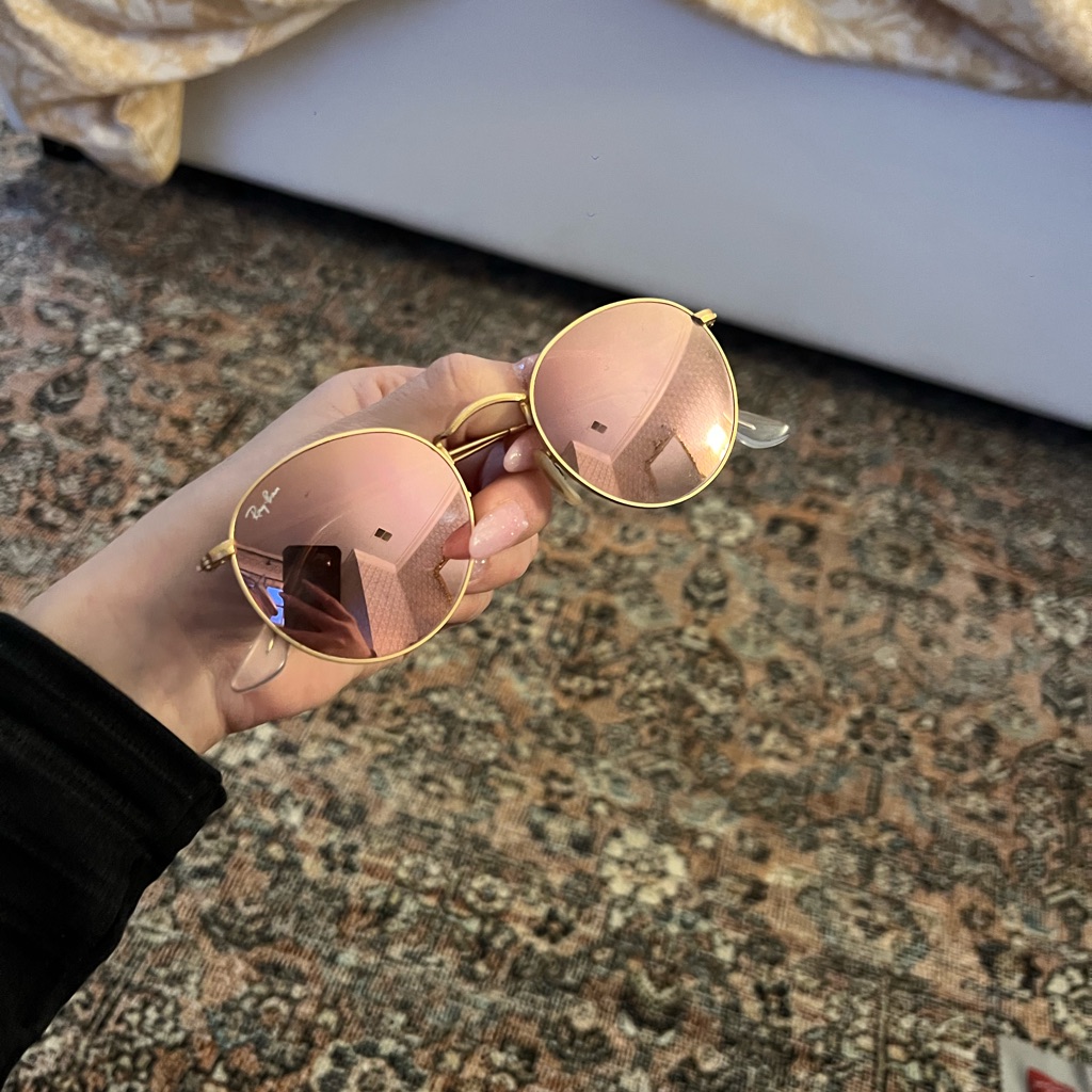 Rose Gold Ray Bans